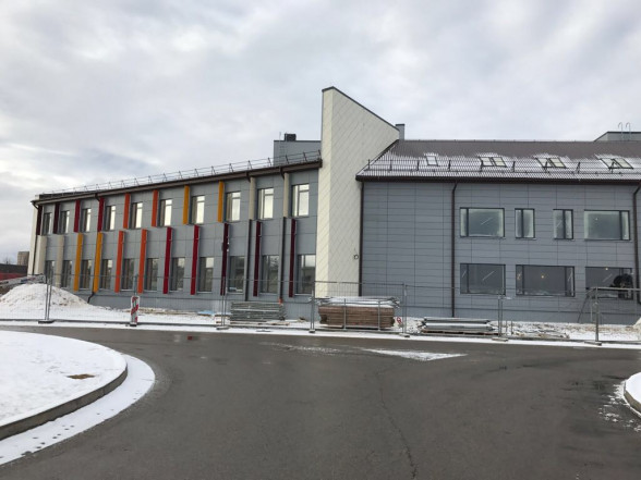 Construction of the Salaspils Secondary School No. 1 with a swimming pool