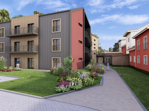 New construction of Building 2 of the social care center at Zolitūdes Street 68A, Riga